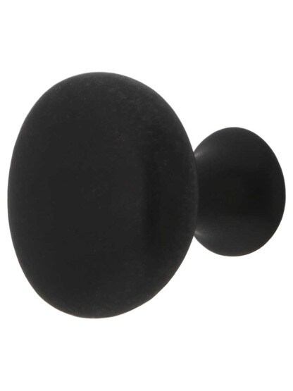 Providence Cabinet Knob - 1 1/4 inch Diameter in Matte Black.
